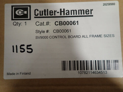 Cutler-Hammer Cb00061 Sv9000 Control Board All Frame Sizes New Factory Sealed