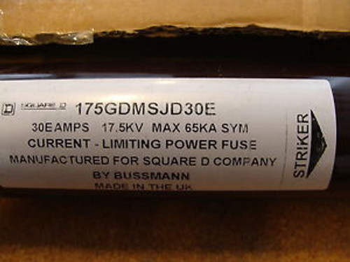 New 1 Set of 3  Square D 175GDMSJD30E Medium Voltage Fuse