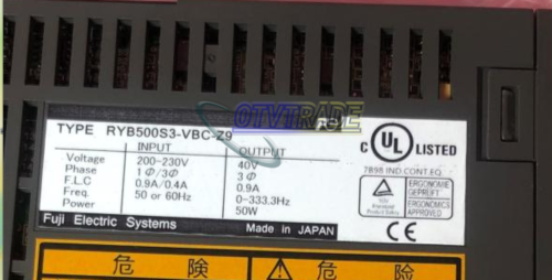 1Pcs New Fuji Servo Drive Ryb500S3-Vbc-Z9
