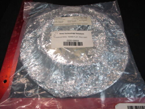 Applied Materials Amat 0200-09893 Focus Ring, 162Mm Flat, Poly Esc