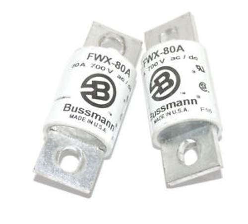 Pack of 2 COOPER BUSSMANN FWX-80A HIGH SPEED FUSES FWX80A