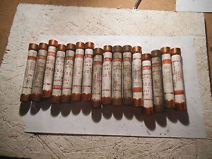 Pack of (17) Gould Shawmut One-Time Fast Acting Class K OTS120 20A USED