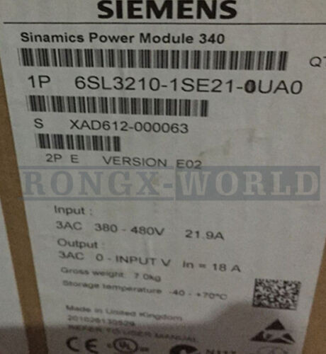 1Pcs New Siemens 6Sl3210-1Se21-0Ua0 6Sl3 210-1Se21-0Ua0
