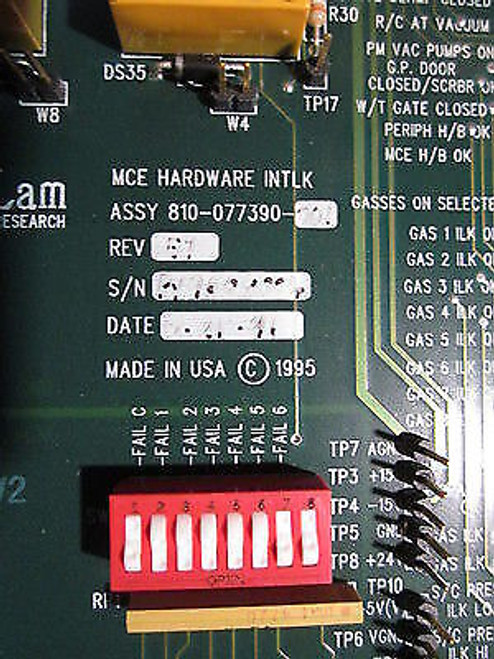 Lam Research 810-077390-001 Mce Hardware Intlk