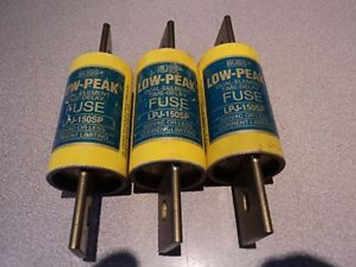 LOT 3 COOPER BUSSMANN LPJ-150SP BUSS TIME-DELAY 150A AMP 600V-AC FUSE