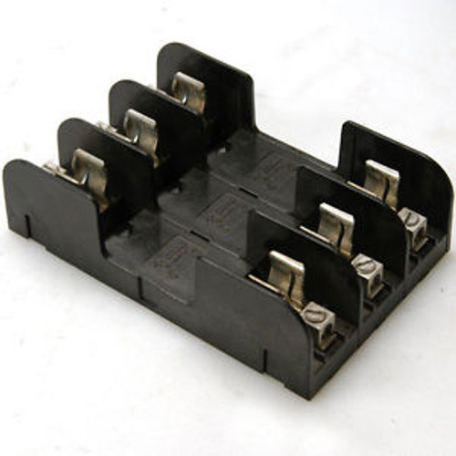 Pack of 3 Gould Shawmut 60308R 30A 600V Fuse Block Holder