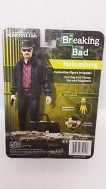 Breaking Bad Heisenberg Walter White Figure 6 Blue Crystals & Money Bag MEZCO