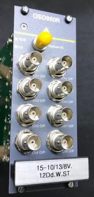 Optical Systems Design Osd860R Digital Video, Data, Audio Multiplexer