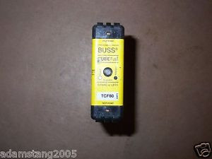 BUSSMANN BUSS TCFH100 600V 100A AMP FUSE HOLDER WITH TCF80 CUBE FUSE