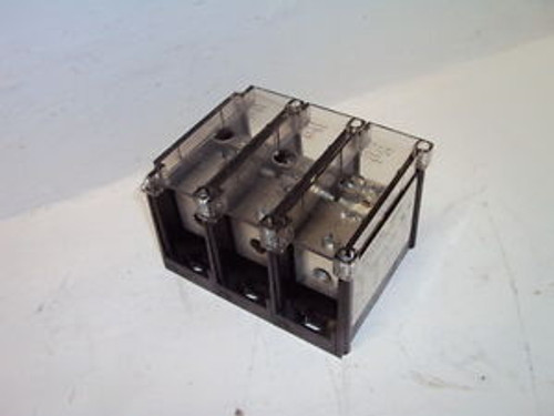 FERRAZ SHAWMUT 66593 POWER DISTRIBUTION BLOCK 600V 175A 3 POLE PRI X 10 SEC