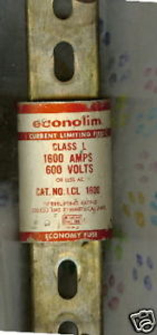 USED LCL1600 FUSE ECONO FUSE LCL 1600 AMP 600 VOLTS