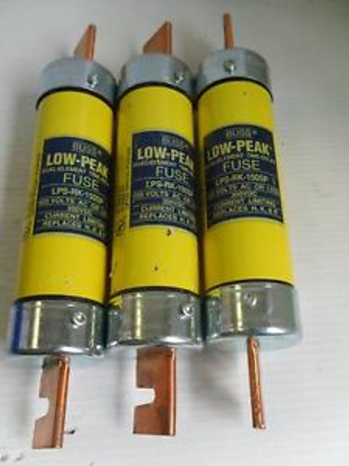 Lot Bussmann LPS RK 150SP 150 Amp Fuses Low Peak Class RK1 600 Volt