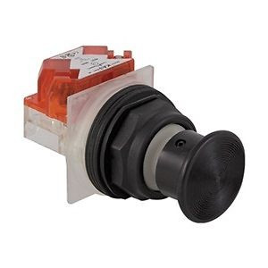 Pushbtn, Non-Ill., Bk, 30Mm, 1Nc, 1 3/8Inmush
