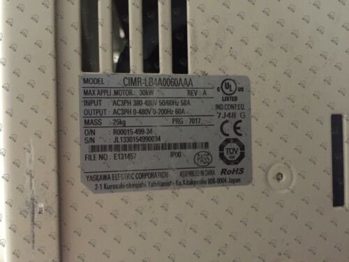 Cimr-Lb4A0060Aaa  Used & Tested With Warranty