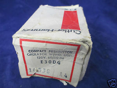 Cutler-Hammer E30Dg Compact Pushbutton Operator W/ Indicator Light New In Box