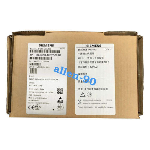 New Siemens 6Sl3210-1Ke23-8Ub1 Ping#