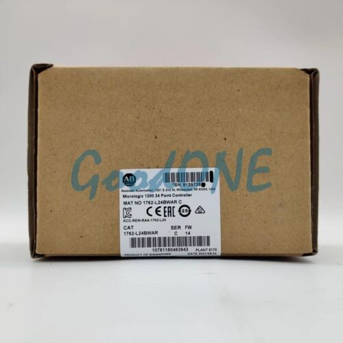 1Pc New Ab 1762-L24Bwar Micrologix 1200 Controller 120/240V Ac Plc