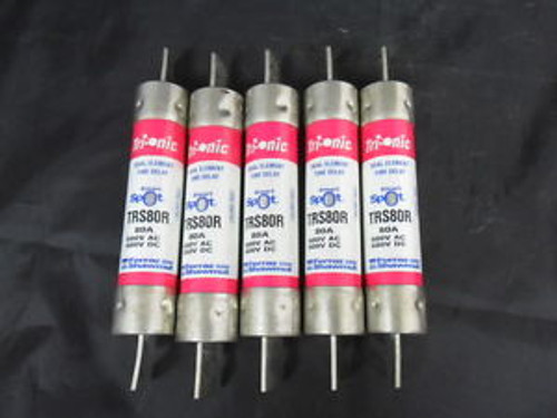 Lot Ferraz Shawmut Smart Spot TRS80R 80 Amp Fuses Bussmann FRS R 80 600V