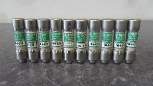 Lot Bussmann FNQ-R-8/10 Amp Fuses Class CC 600 Volts