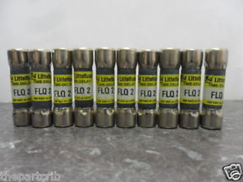 Lot Littelfuse FLQ 2 2 Amp Class CC Fuses Bussmann FNQ-2 500 Volt