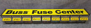 BUSS FUSE CENTER PLASTIC CABINET WITH 516 ASSORTED FUSES GARAGE SERVICE STATION