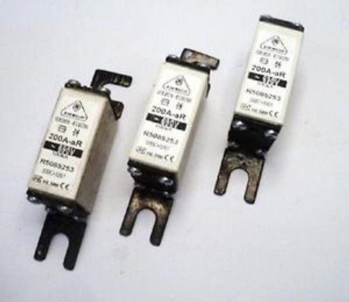 Pack of 3 JEAN MULLER VDE0636 HSLQ0 FUSE 200A 690V R5085253