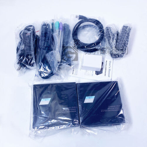 New Rextron Dual Screen Kvm Extender Exxda-M040 Audio 100M