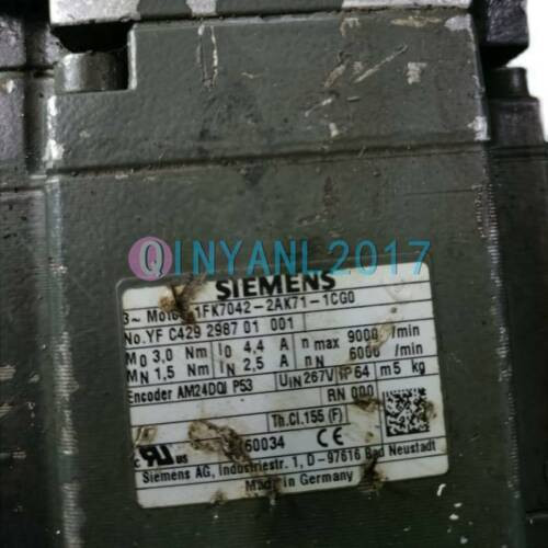 1Pc Used Siemens 1Fk7042-2Ak71-1Cg0