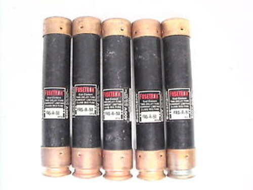 5 Used Buss Fusetron FRS-R-50 Fuses