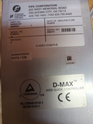 Fife Corporation D-Max 2 200925-001