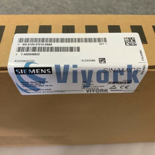 Siemens 6Sl3120-2Te15-0Aa3 Double Motor Module Sinamics 5Amp 600Vdc 400Vac New