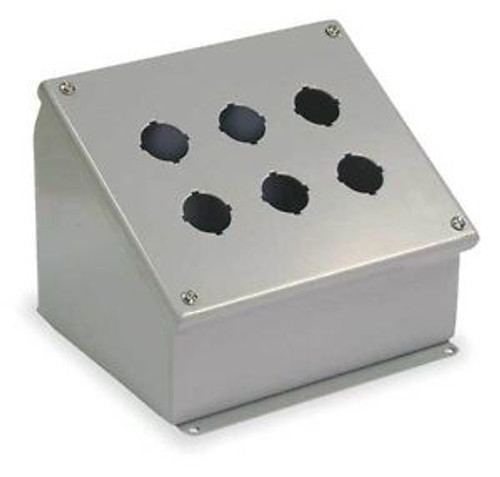 Wiegmann Wpba6 Enclosure,Pushbutton,Sloping,6 Holes