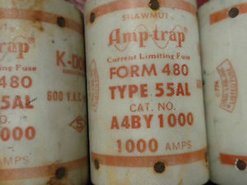 SHAWMUT AMPTRAP FORM 480 A4BY1000 100 AMP 600 VOLT FUSE