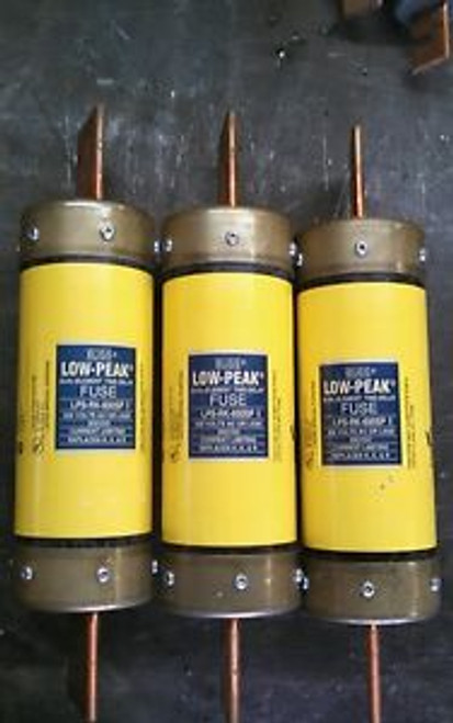 BUSS LPS-RK-600SP 600 VOLT 600 AMP USED SET OF 3