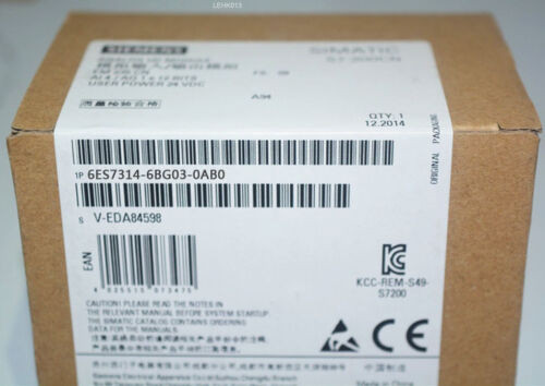 New 6Es7314-6Bg03-0Ab0 New 6Es7314-6Bg03-0Ab0