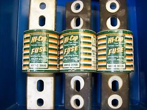 Pack of 3 Buss Hi Cap KRP-C 2000