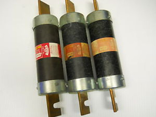 BUSSMANN FRS-R-350 CLASS RK5 FUSES 350A 600V (SET OF 3) GOOD USED CONDITION