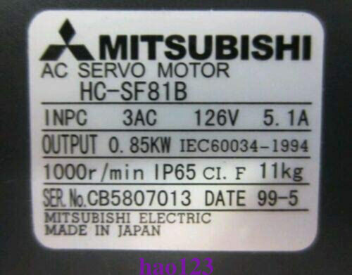New Mitsubishi Hc-Sf81B Servo Motor Ping#
