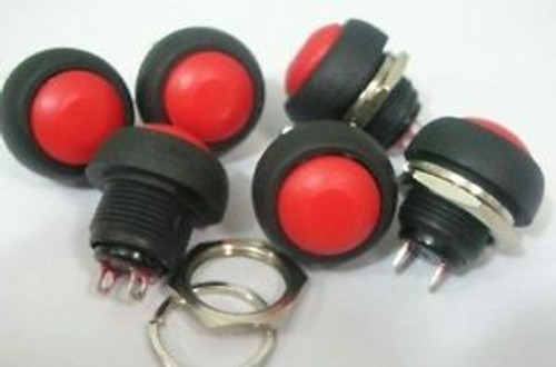 150 Red Momentary Normal Off-On Push-Button Switch,R33B Oo