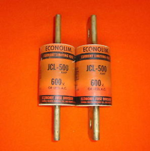 2 Lot Economy JCL-500 Fuse JCL500  600 Volt Class J