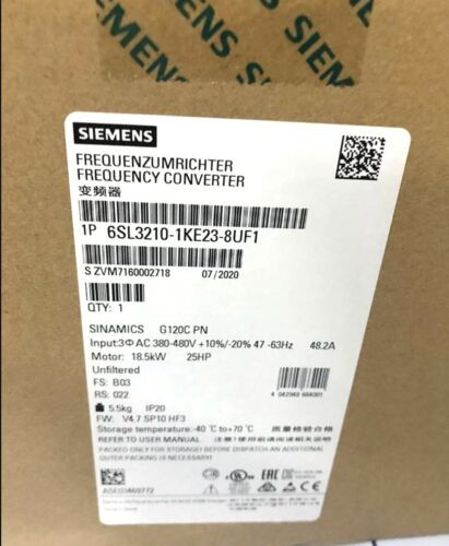 New Siemens Power Module 6Sl3210-1Ke23-8Uf1 Siemens 6Sl3 210-1Ke23-8Uf1