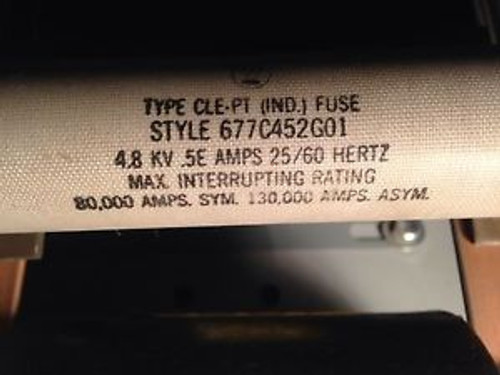 Westinghouse Fuse   Type CLE-PT    677C452G01