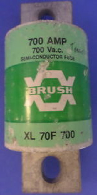 BRUSH XL 70F 700  M 700AMP 700V SEMI-CONDUCTOR FUSE
