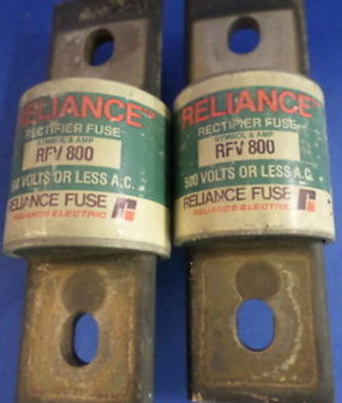 RELIANCE RFV 800, 500V 800A FUSE, LOTS OF 2