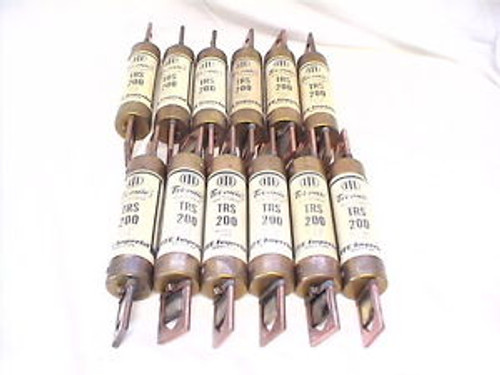 12 Used ITE Tri-onic Time Delay Fuses TRS200 24 Used Buss Fuse Reducers 2642