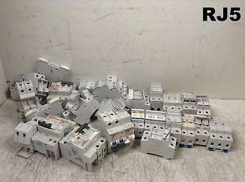 Grab Box of 32 Various Makes Models Fuse Holders & Circuit Breakers Din Rail Grab Box of 32 Various Makes Models Fuse Holders & Circuit Breakers Din Rail