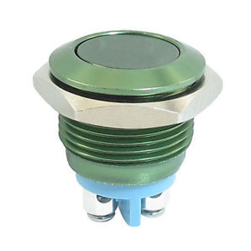50Pcs Green 16Mm Anti-Vandal Momentary Stainless Steel Metal Push Button Switch