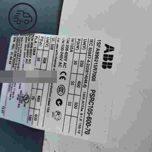 1Pcs Used - 1Sfa896215R7000 / Psrc105-600-70