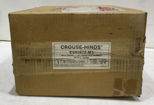 Crouse-Hinds Esr2672-M3 Bell Signal Ac Vibrating Hammer Explosion-Proof 373