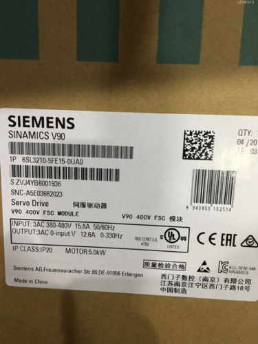 New 6Sl3210-5Fe15-0Ua0